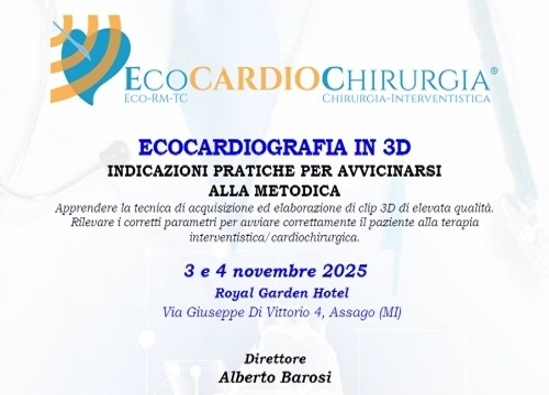 ECOCARDIOGRAFIA IN 3D <br> Evento ECM Residenziale   